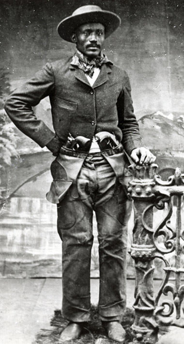 As you can see from a photograph taken by a travelling photographer ~ Isom Dart was one of the most dashing cowboys of that era